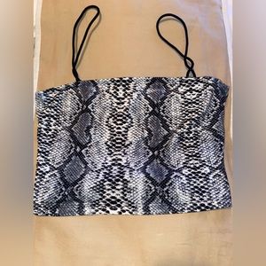 Shein snakeskin tank top